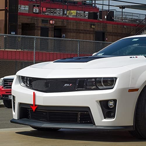 GT Corsa Grille V8 Lower - Black w/Brushed Accent Trim Compatible for Camaro 2014-2015-SR1 Performance