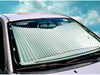 25 inch Universal Fit Retractable Auto Windshield Sunshade for Trucks, Most SUV