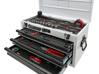 BOXO USA 69-Piece Metric Go Kart Tool Kit With Black 3-Drawer Hand Carry Tool Box-SR1 Performance