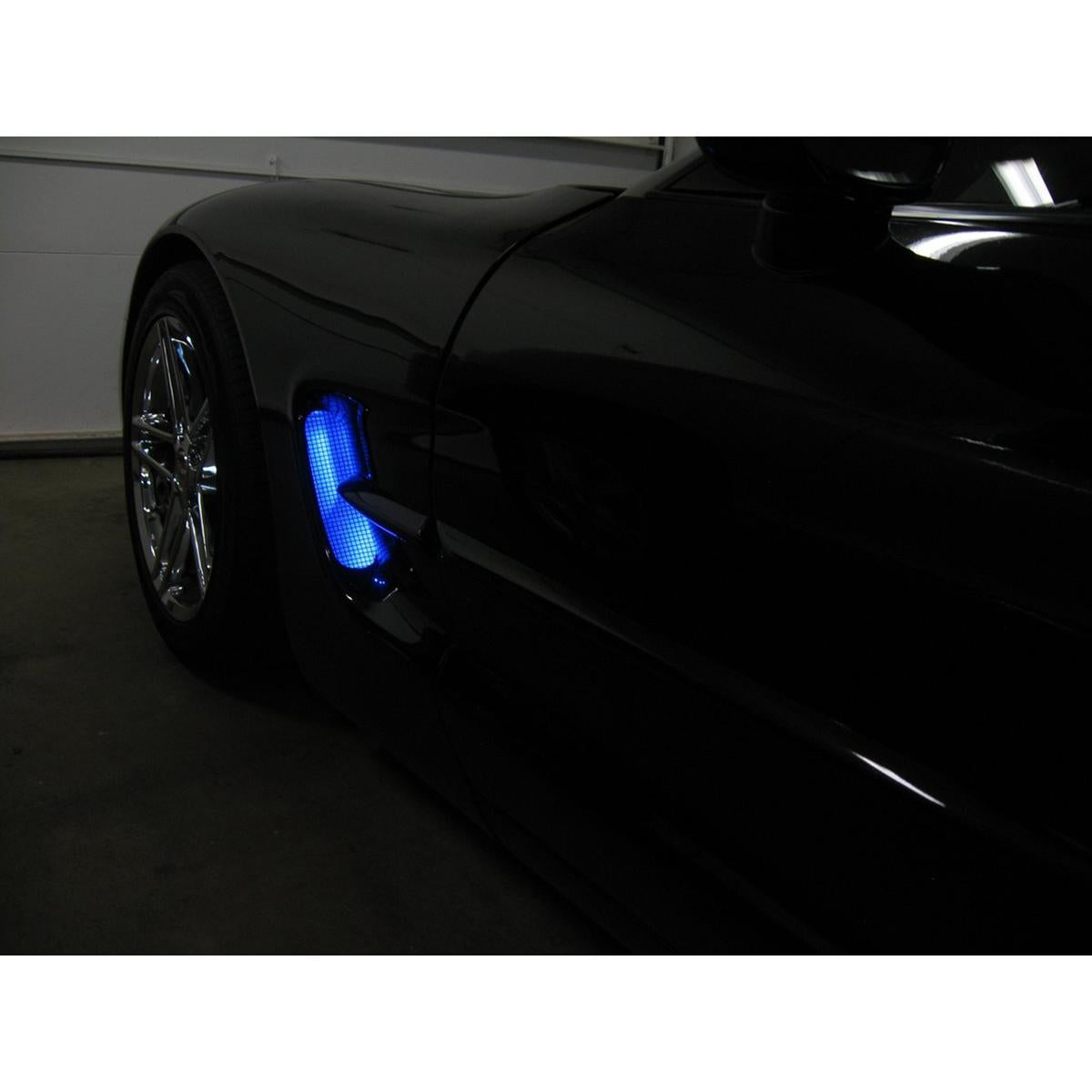 Corvette Side Cove LED Lighting Kit with (4) Function Remote : 1997-2004 C5 & Z06 (Aqua Super Bright)