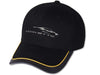 C8 Corvette Next Generation Gesture Logo Hat - Black with Yellow Stripe