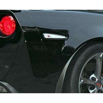 Corvette Side Marker Light 2 Pc. (Set) - Rear Clear : 2005-2013 C6,Z06,ZR1,Grand Sport