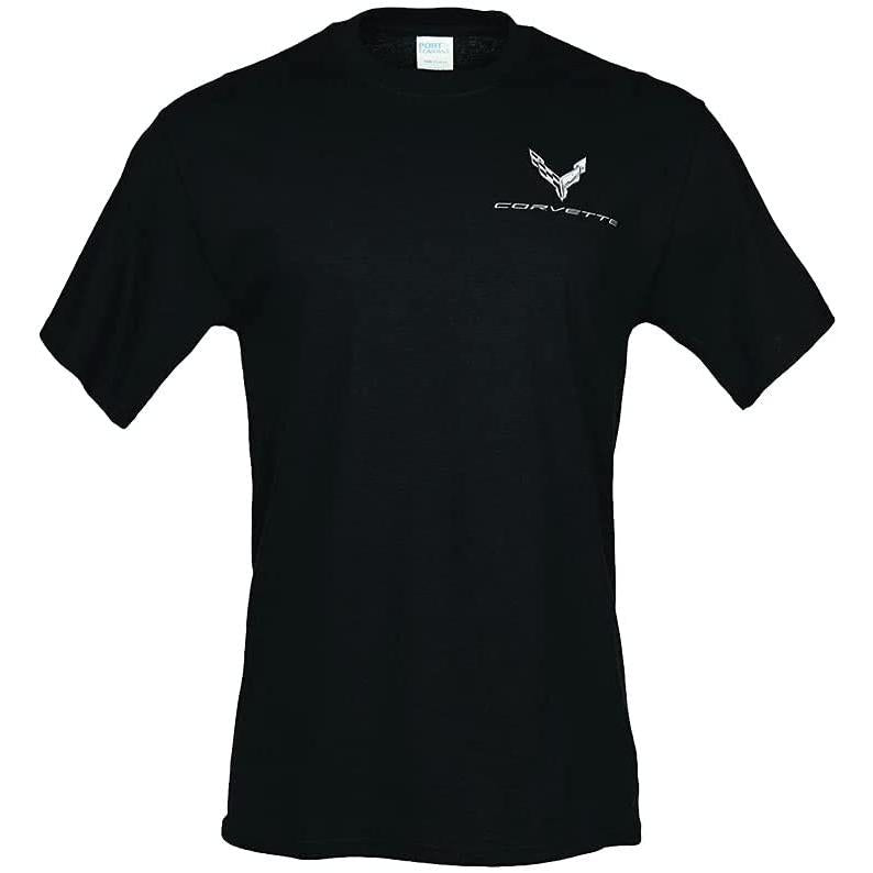 C8 Corvette Stingray Metallic Tonal Reflections T-Shirt : Black-SR1 Performance
