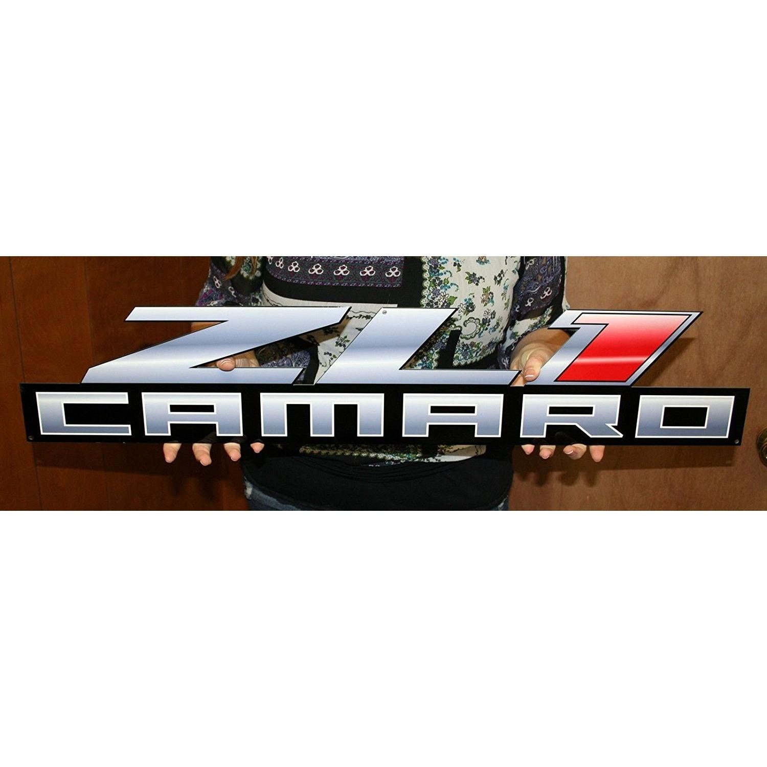 ZL1 Camaro Metal Sign Large 34" x 7"