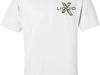Liquid X Circle Logo Camo Print Men's T-Shirt - White