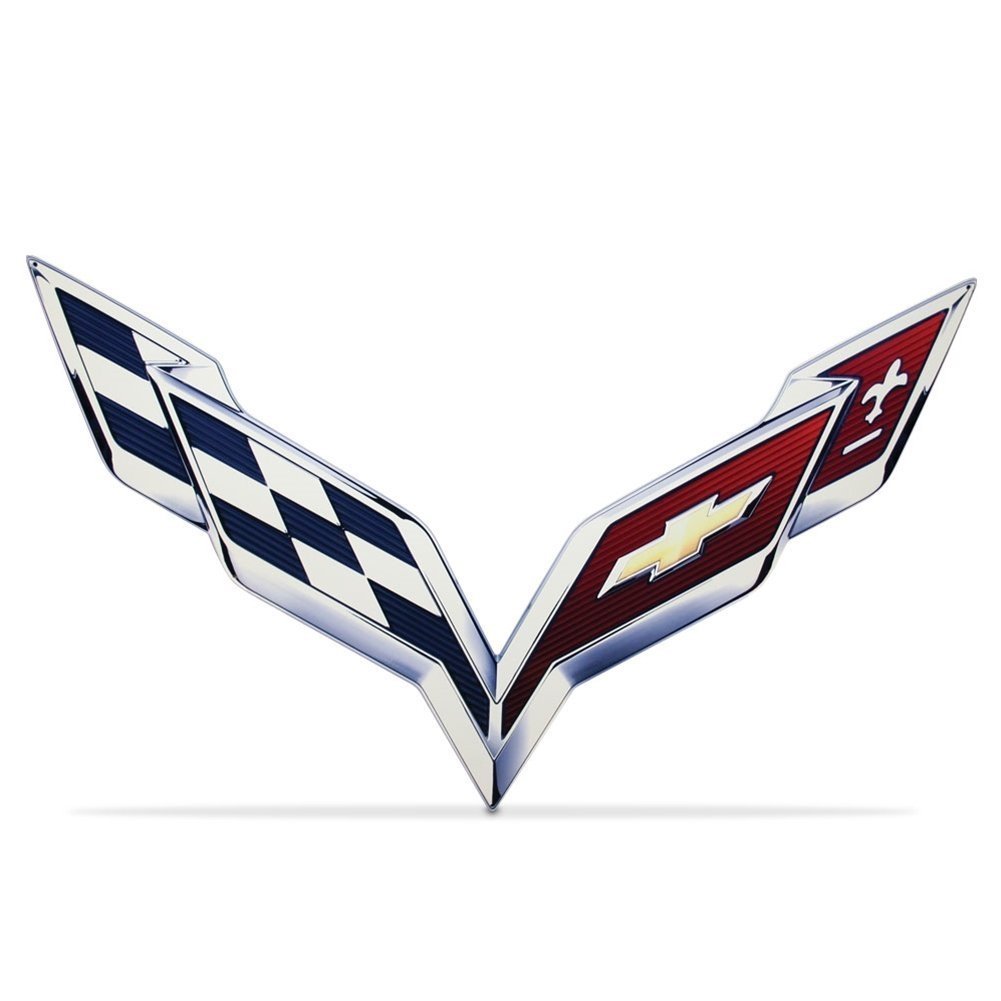 C7 Corvette Emblem Large Metal Wall Sign