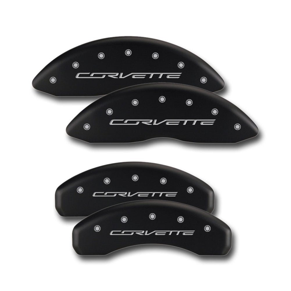 C7 Corvette Stingray Brake Caliper Cover Set with "CORVETTE" Script