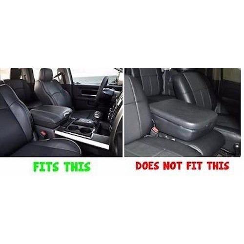 Seat Armour Custom Fit Officially Licensed Center Console Cover with Ram Embroidered Logo for Select Ram Models - (Black)-SR1 Performance