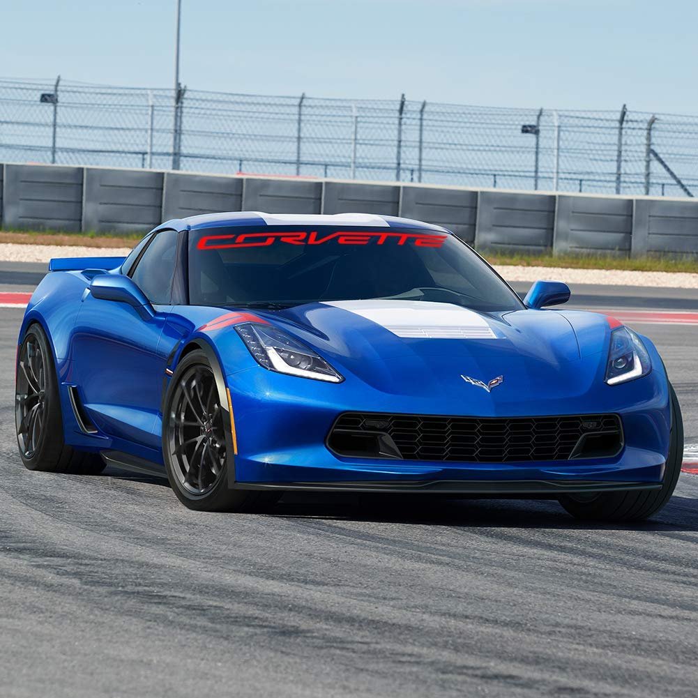 C7 Corvette Windshield Decal Kit (Stingray Script White)-SR1 Performance
