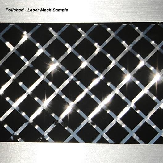 Corvette C6Z06/Grand Sport/ZR1 Laser Mesh Vent Grills Rr Side 2 Pc SS Pol-SR1 Performance