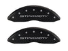 MGP 13009SSTYMB Caliper Covers-Matte Black, Front and Rear: Stingray