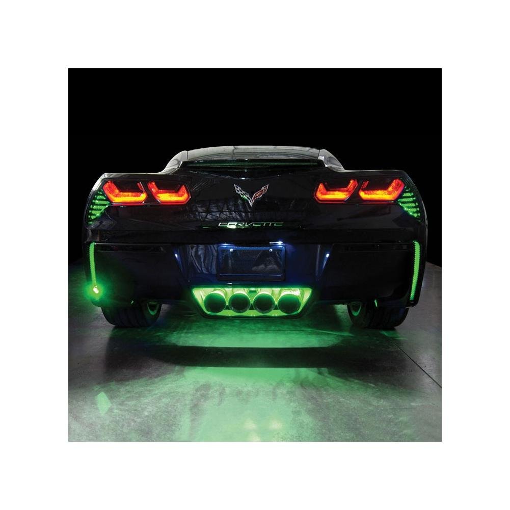 Corvette Rear Fascia/Exhaust LED Lighting Kit : C7 Stingray, Z51 (Orange / Super Bright)-SR1 Performance