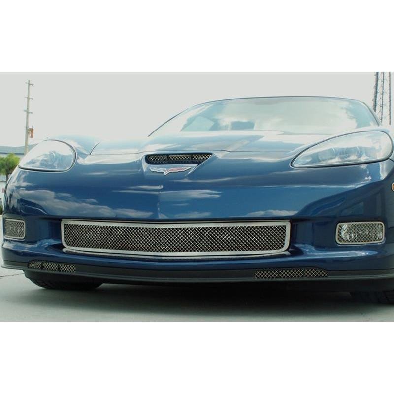 American Car Craft Chevrolet Corvette 2006 2007 2008 2009 2010 2011 2012 2013 Z06 / Grand Sport Mesh Hood Vent Grilles Trim Kit-SR1 Performance