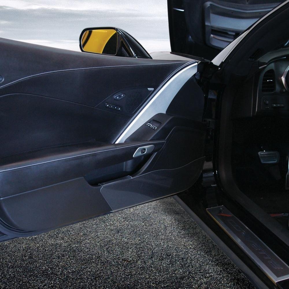Corvette - Door Kick Panel - Clear Acrylic : C7 Stingray, Z51, Z06-SR1 Performance
