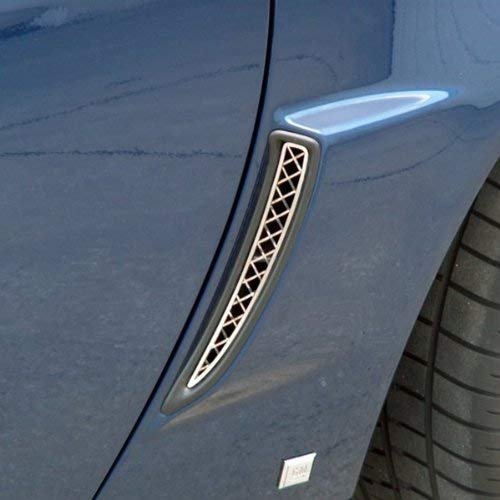 Corvette C6Z06/Grand Sport/ZR1 Laser Mesh Vent Grills Rr Side 2 Pc SS Pol-SR1 Performance
