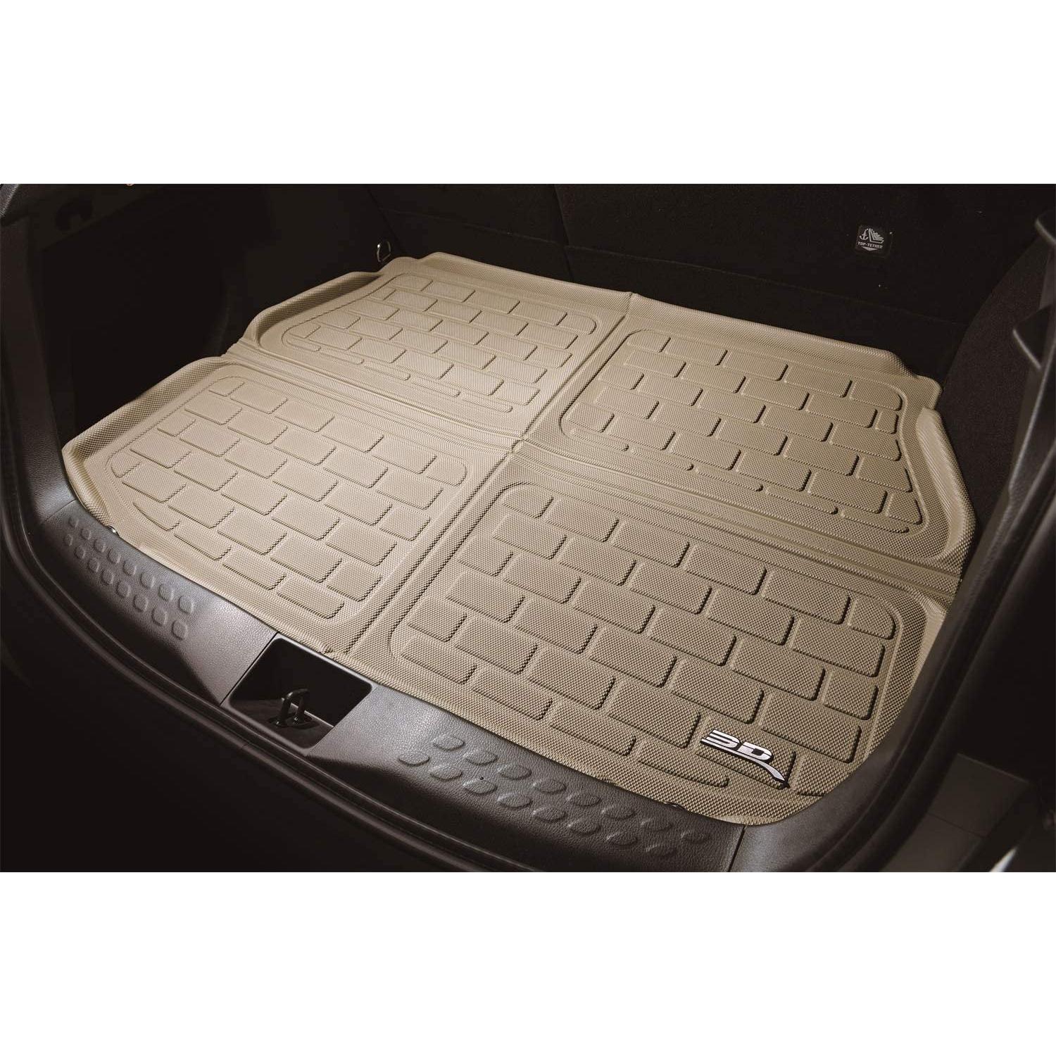 3D MAXpider - M1KA0451309 Custom Fit All-Weather Cargo Liner For Select Kia Stinger Models - Kagu Rubber (Black)-SR1 Performance