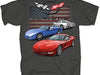 C5 Corvette American Flag T-Shirt : Dark Gray