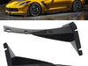 Corvette Stage 3 Front Bumper Canards for GM Splitter - Carbon Flash : C7 Z06, Grand Sport