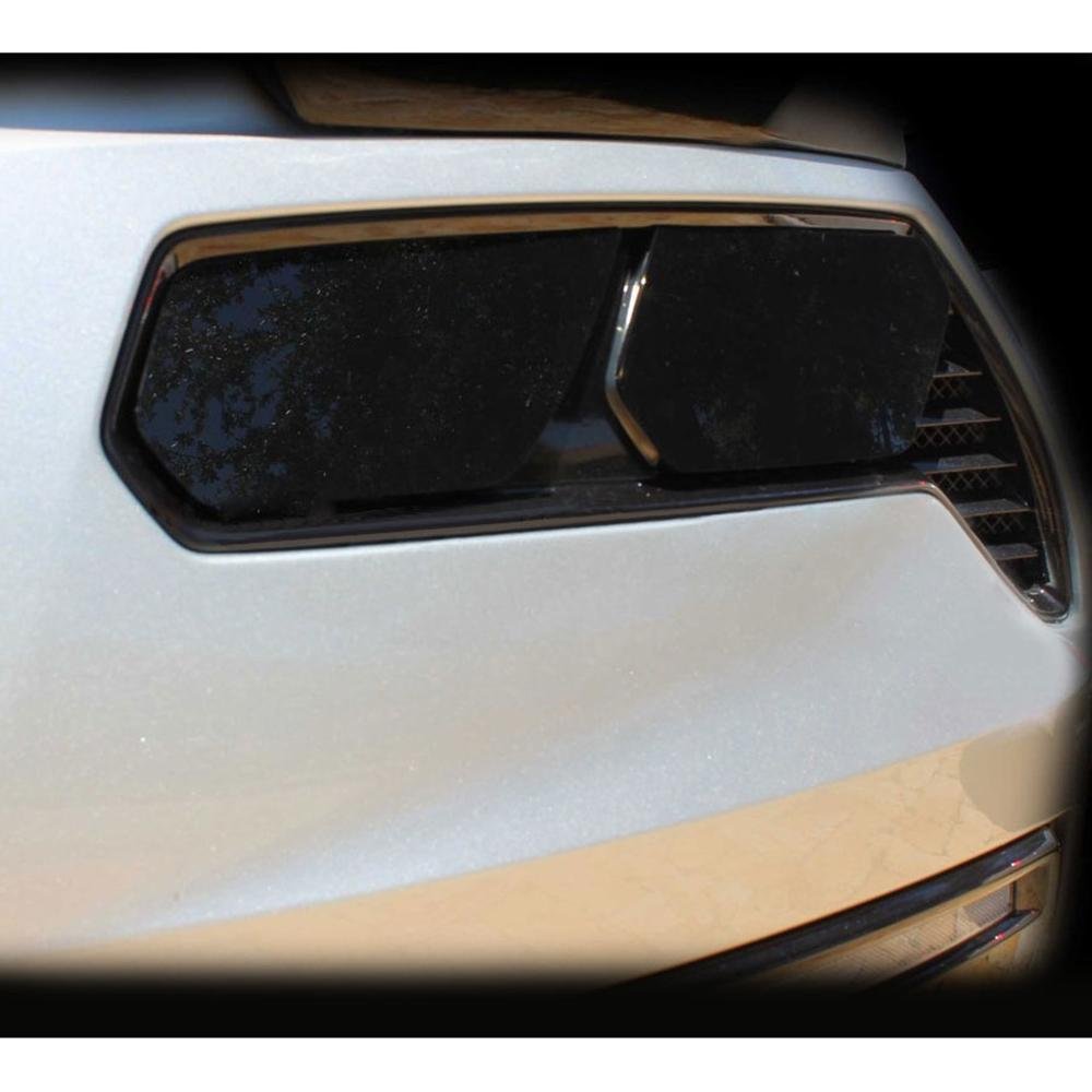 Corvette Flat Rear Tail Light Blackout Lens Kit - Smoked Acrylic - 4Pc. : C7 Stingray, Z51, Z06, Grand Sport-SR1 Performance