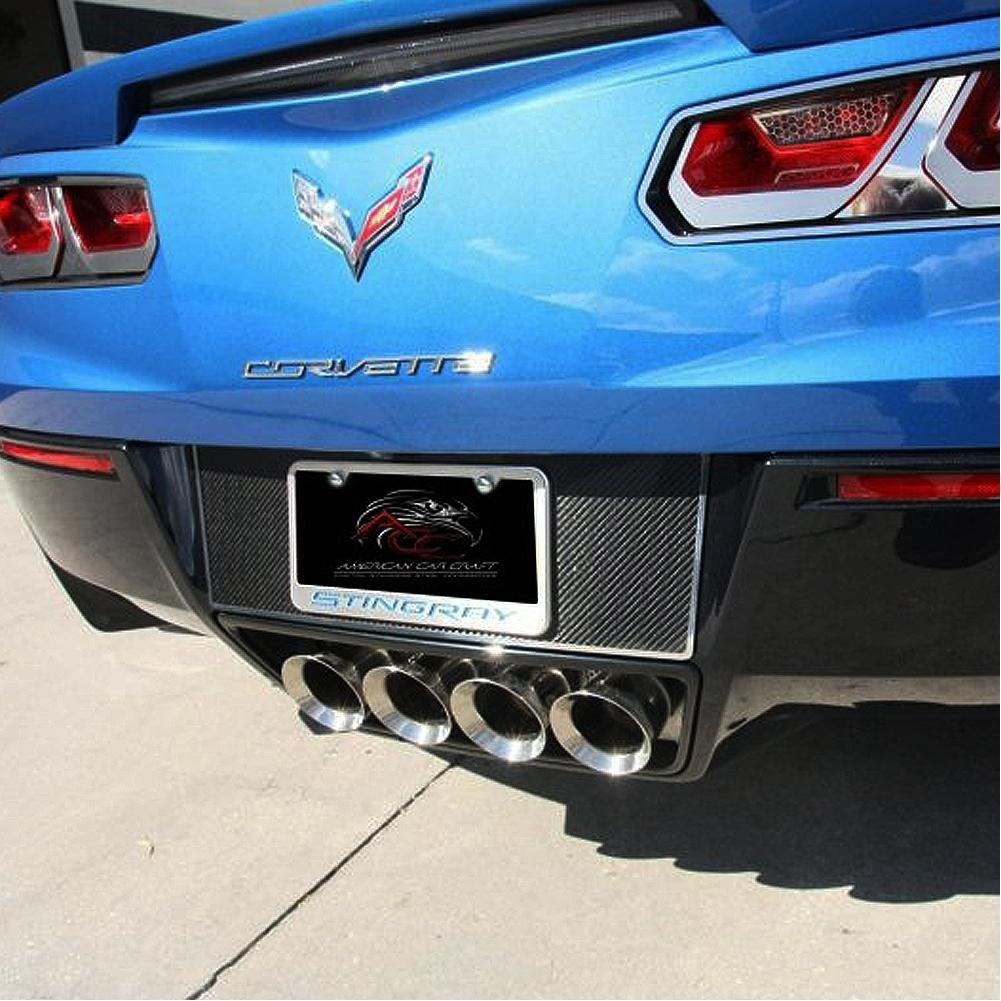 American Car Craft 052032-RD Red Carbon Fiber Rear Tag Frame (Stingray)-SR1 Performance