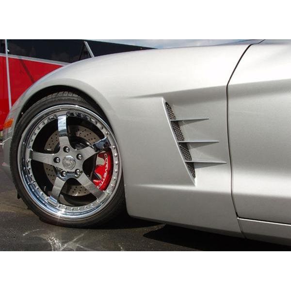 Corvette Fender Spears Billet Chrome 6 Pc. (Set) : 2005-2013 C6