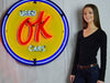 OK Used Cars Neon Sign in a Metal Can : 36in