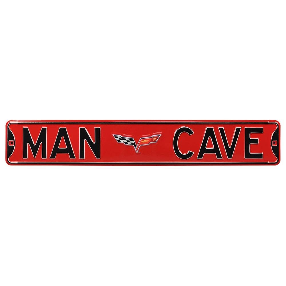 C6 Corvette Man Cave Street Sign - 6" x 36"