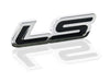LS Billet Chrome Badge - Chrome with Black