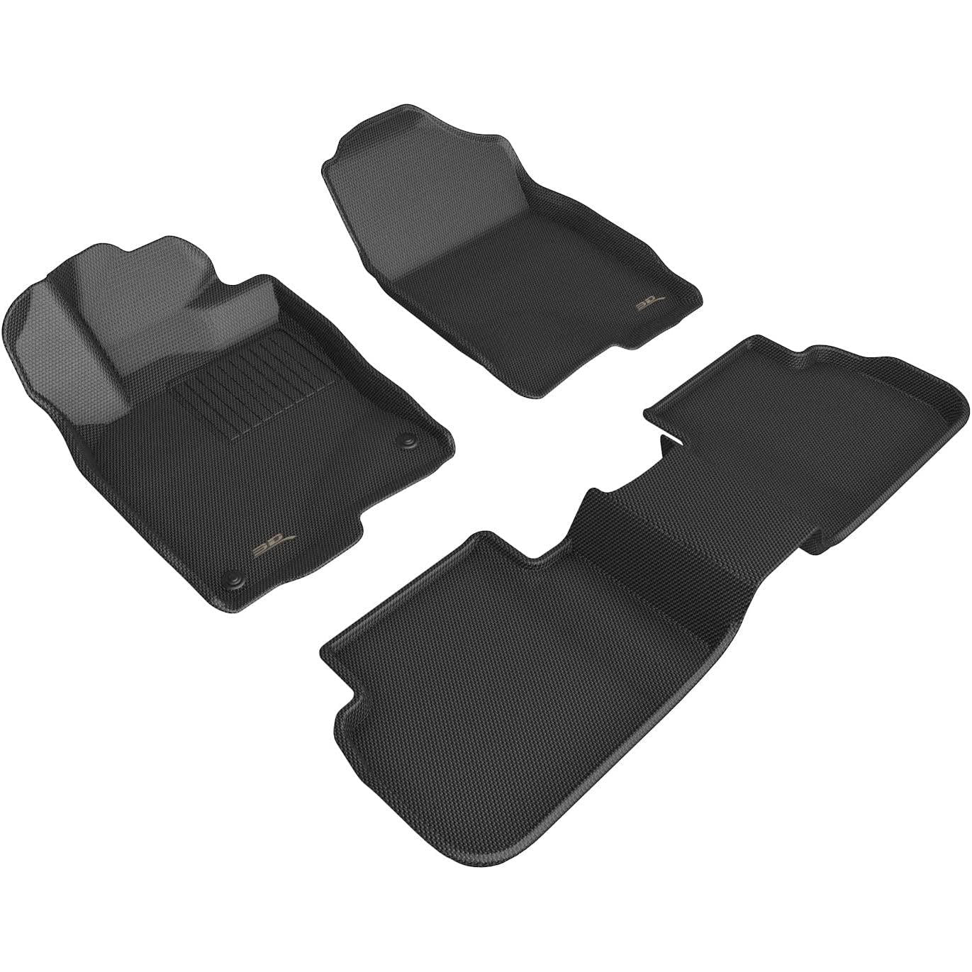 2022-2024 Honda Civic 3D MAXpider Custom Fit Honda Floor Mats Kagu - Black-SR1 Performance