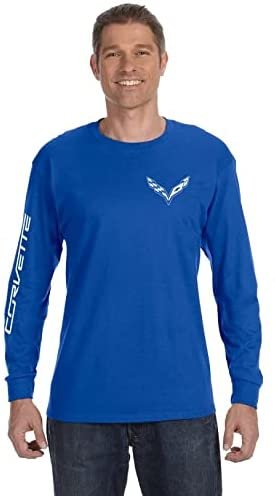 SR1 Performance Corvette T-Shirt - C7 Logo with Corvette Script on Sleeve