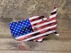 American Flag Full USA Metal Sign (24" x 14")