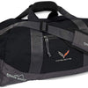 C7 Corvette Eddie Bauer Duffle Bag with Cross Flags Logo (Black)