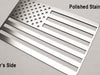 Jeep Stainless Steel American Flag Emblem Decal (Driver's + Passenger's Side)