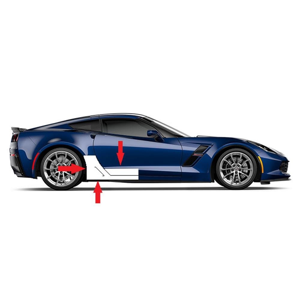 Corvette Cleartastic Rocker Kit - Paint Protection : C7 Z06, Grand Sport