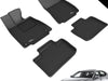 3D MAXpider L1LX03401509 Complete Set Custom Fit All-Weather Floor Mat for Select Lexus IS Models - Kagu Rubber (Black)