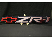 1990-1995 C4 ZR1 Corvette Fender Emblem Large Metal Sign - 39" x 5"-SR1 Performance