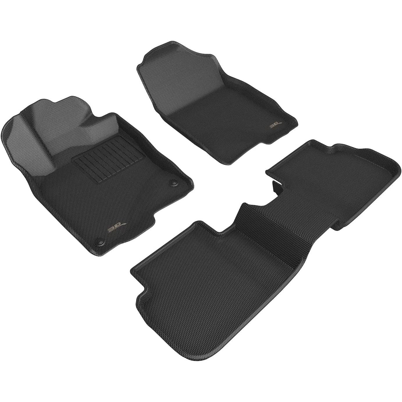 2022-2024 Honda Civic 3D MAXpider Custom Fit Kagu Floor Mats - Black-SR1 Performance
