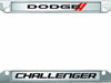 Mopar Licensed - Dodge Challenger License Plate Frame with Stripes
