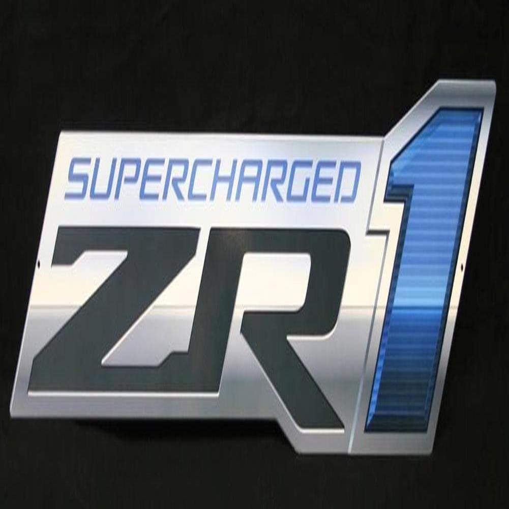 ZR1 Supercharged Corvette Metal Sign - 34" x 8"-SR1 Performance