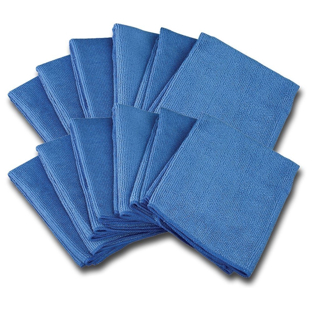 Ultra Fine Premium Microfiber Polishing Towel - Professional Grade (12 pack)