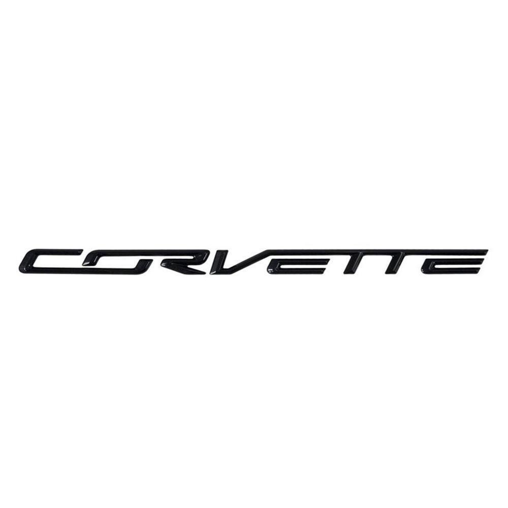 Corvette GM/OEM Rear Bumper Letters - Carbon Flash : C7 Stingray, Z51, Z06-SR1 Performance