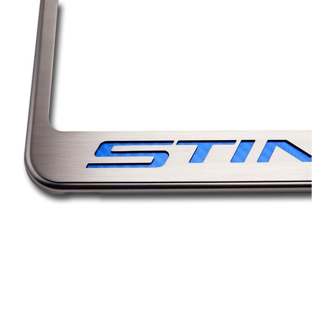 American Car Craft 052032-RD Red Carbon Fiber Rear Tag Frame (Stingray)-SR1 Performance