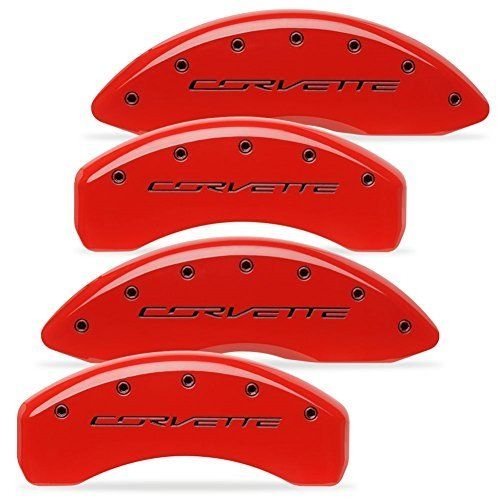 C7 Corvette Stingray Brake Caliper Cover Set with "CORVETTE" Script