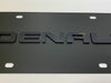 GMC Denali License Plate - Carbon Steel Black with Black