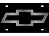 Chevrolet Bowtie License Plate Carbon Steel with Mirrored Logo