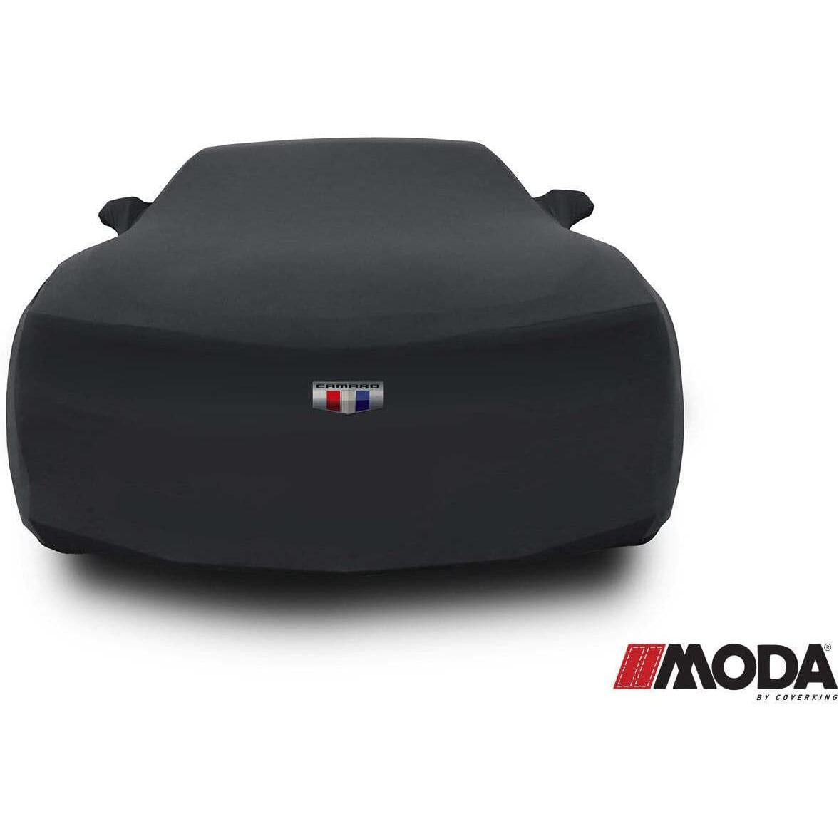 MODA Stretch Black Indoor Car Cover 2016-Present Camaro Car Cover with Bag and Logo-SR1 Performance