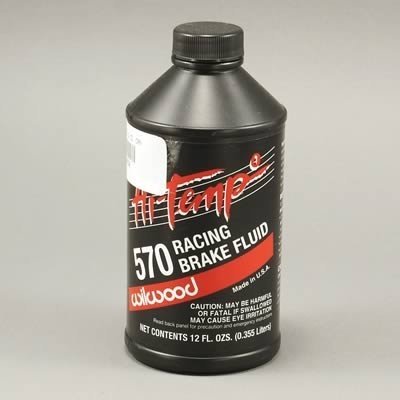 Wilwood 290-0632: Brake Fluid, DOT 3, Hi-Temp, 570 Degrees Fahrenheit, 12 fluid oz. Bottle, Each-SR1 Performance