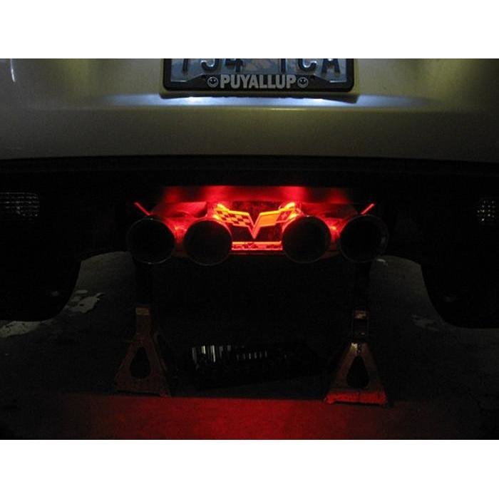 Corvette Exhaust Plate LED Lighting Kit : 2005-2013 C6 only (Orange)