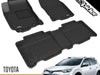 3D MAXpider Complete Set Custom Fit All-Weather Floor Mat for Select Toyota RAV4 Models