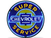 GM Super Chevy Service Neon Sign in a Metal Can : 36in